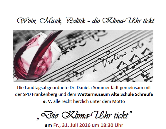 Wein, Musik und Politik im Wettermuseum: Revival nach zehn Jahren